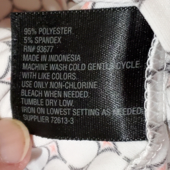 Worthington Blouse Butterfly Sleeves Navy, White, & Red Size XL - Picture 5 of 5